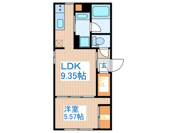 ドムフォレント明大前の物件間取画像